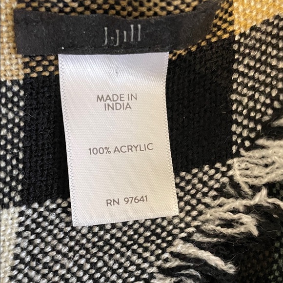 J. Jill Checkered Acrylic Scarf - Picture 2 of 3